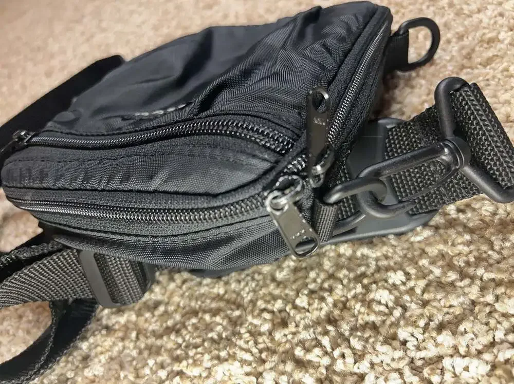 HeadRoom Black Tactical Crossbody Utility Bag